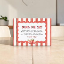 Watercolor Strawberry Baby Book Request Enclosure