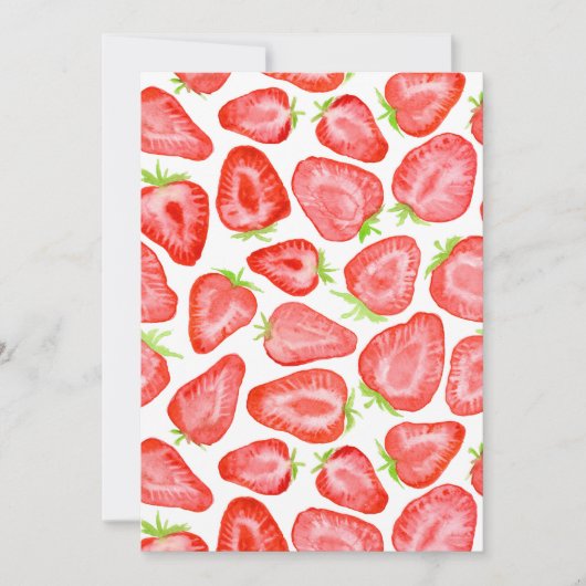 Watercolor strawberry slices pattern (Front)
