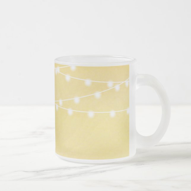 Watercolor String Lights Mug (Right)
