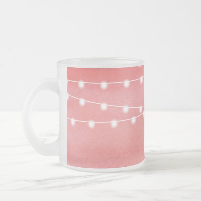 Watercolor String Lights Mug (Left)