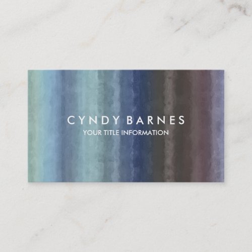 Watercolor Stripe Business Card