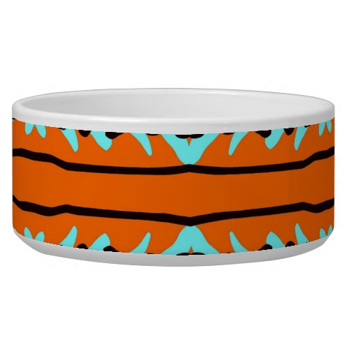 Watercolor stripes bright colorful pattern bowl