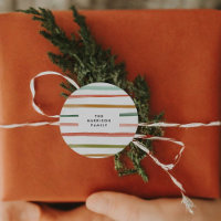 Watercolor Stripes Custom Name