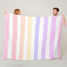 Watercolor Stripes Pink Peach Yellow