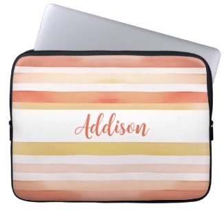 Watercolor Stripes With Name