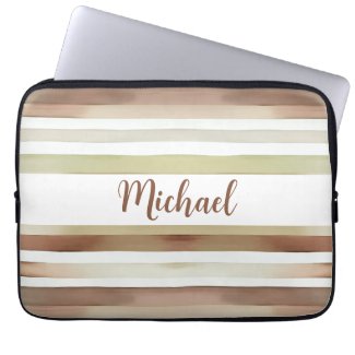 Watercolor Stripes With Name