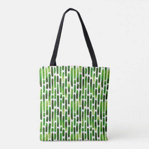 Watercolor Strokes 091121 _  Grassy Green Toned Tote Bag