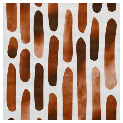 Watercolor Strokes 091121 -  Rusty Brown Toned Fabric