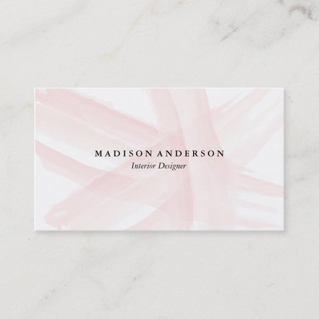 Watercolor Strokes | Business Cards (Front)