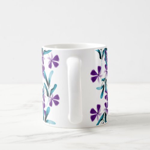 Watercolor Style Floral Cup