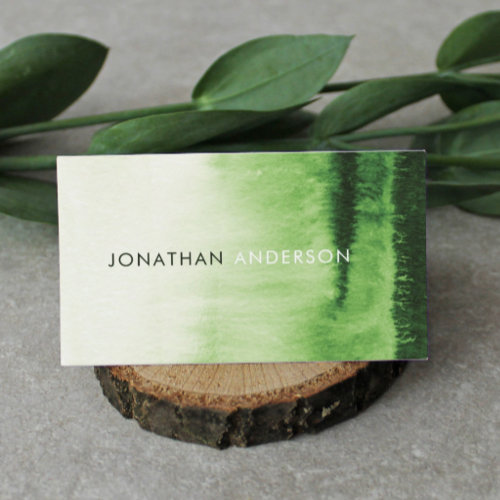 Watercolor Stylish Professional Business Card