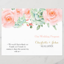 Watercolor Succulent Blush Floral Elegant Wedding