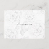 Watercolor Succulent Blush Floral Elegant Wedding Enclosure Card (Back)