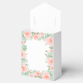 Watercolor Succulent Blush Floral Elegant Wedding Favor Boxes (Opened)
