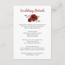 watercolor succulent burgundy gold floral wedding enclosure card