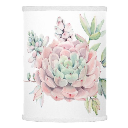 Watercolor Succulent Cactus Lamp Shade