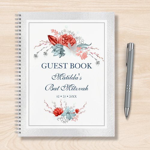 Watercolor Succulent Floral Botanical Bat Mitzvah