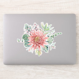 Watercolor Succulent Laptop Sticker