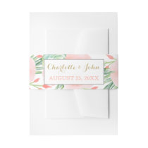 watercolor succulent peach roses belly band