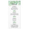 watercolor succulent wedding menu