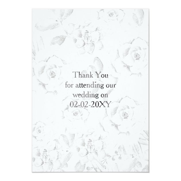 Watercolor Succulent Wedding Thank You Card