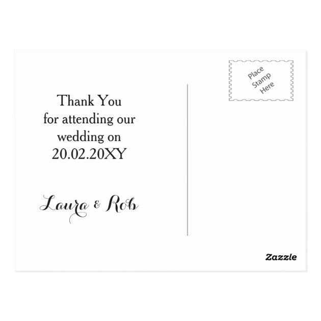Watercolor Succulent Wedding Thank You Notes Postcard