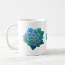 Watercolor Succulents Classic Mug