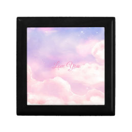 Watercolor sugar cotton clouds | Love You Gift Box