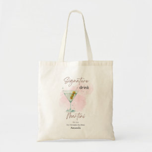 Watercolor Summer Cocktail Tote Bag