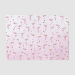 Watercolor Summer Flamingo Pattern Tissue Paper