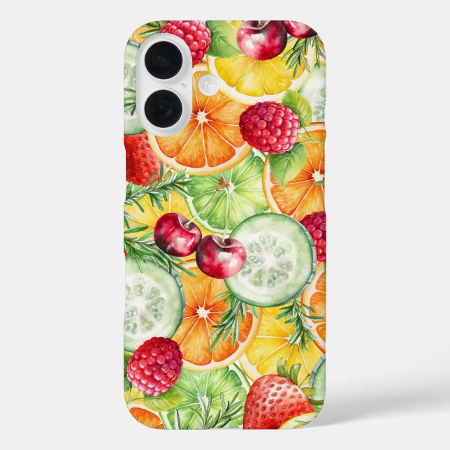 Watercolor Summer Fruit Case-Mate iPhone Case (Back)