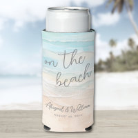 Watercolor Summer On The Beach Wedding