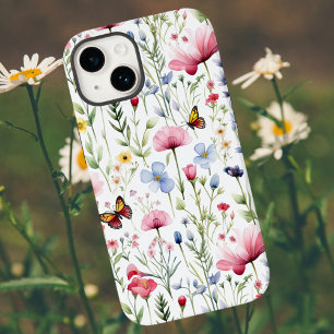 Watercolor Summer Wildflower Pattern Case-Mate iPhone 14 Case