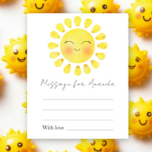 Watercolor Sun Birthday Time capsule message