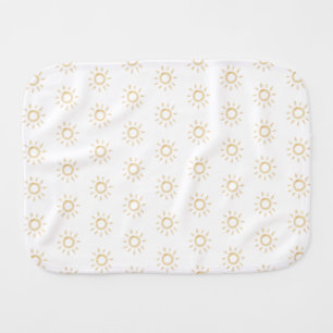 Watercolor Sun Burp Cloth/Lovey Blanket