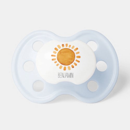 Watercolor Sun  Pacifier