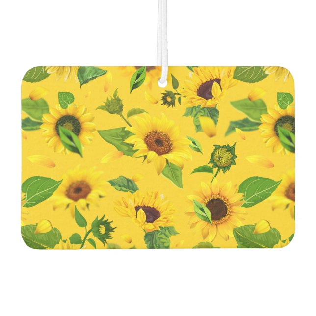 Watercolor Sunflower 3 Air Freshener (Front)