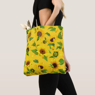 Watercolor Sunflower 3 Tote Bag