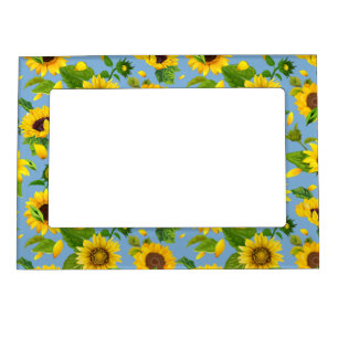 Watercolor Sunflower 6 Magnetic Frame