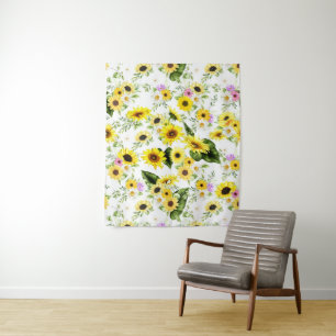 Watercolor Sunflower 7 Tapestry