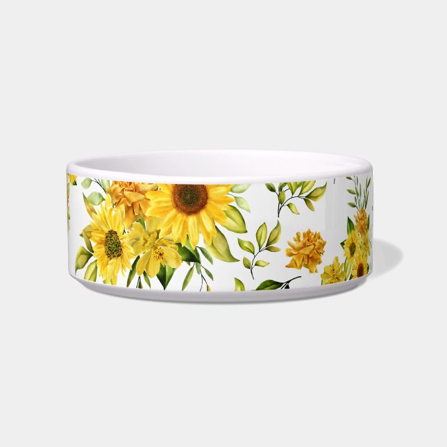 Watercolor Sunflower 8 Bowl (Front)