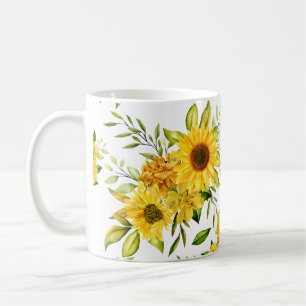 Watercolor Sunflower 8 Coffee Mug