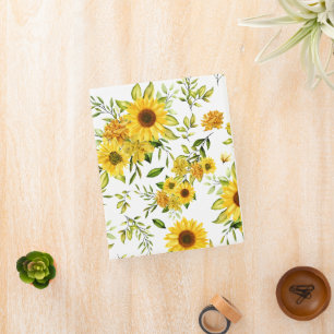 Watercolor Sunflower 8 Mini Binder