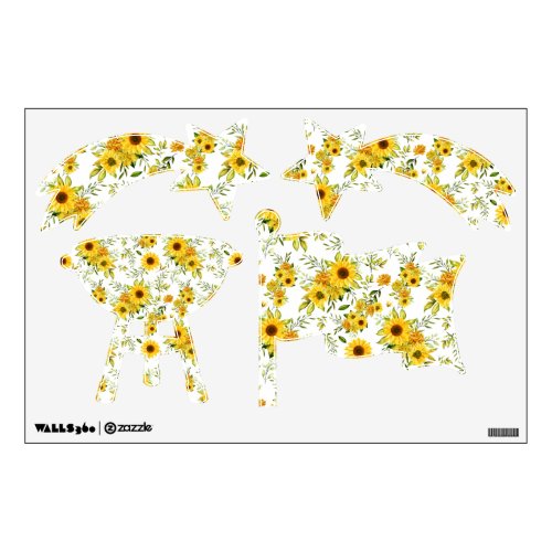Watercolor Sunflower 8 Wall Decal