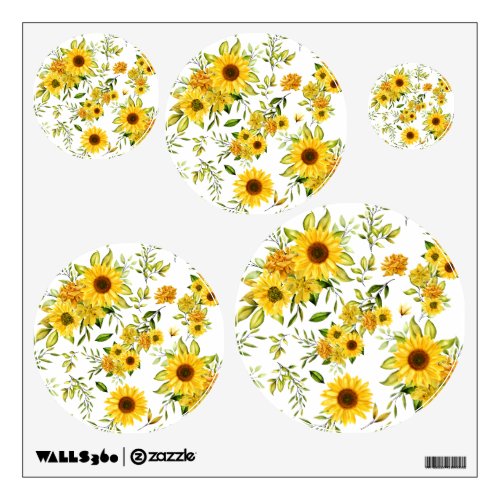 Watercolor Sunflower 8 Wall Decal