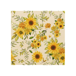 Watercolor Sunflower 8 Wood Wall Art