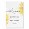 Watercolor Sunflower baby shower welcome sign