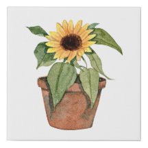 Watercolor Sunflower