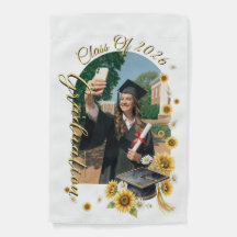 Watercolor Sunflower Graduation Cap Class of 2026