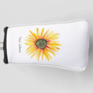 Watercolor Sunflower Ladies Golf Head Cover